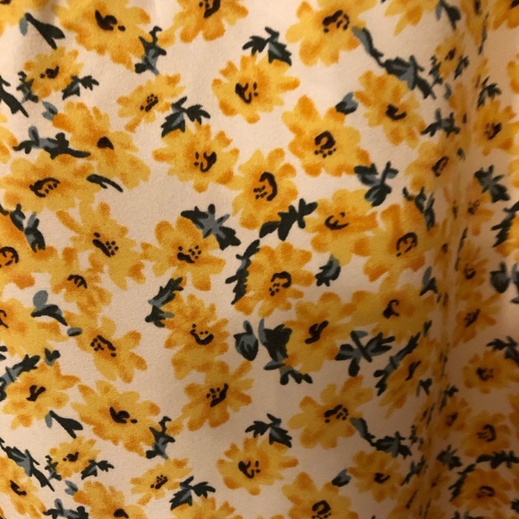 SHEIN yellow floral tank - Picture 6 of 13